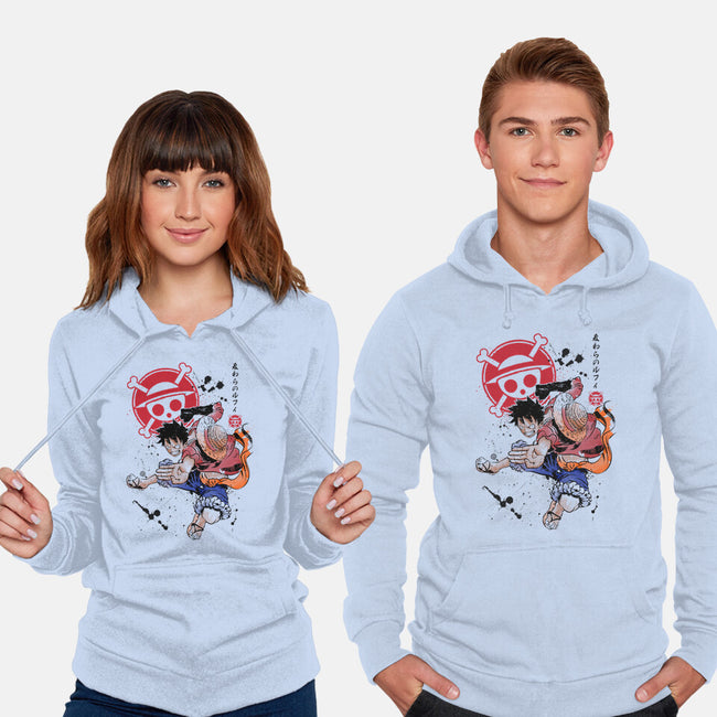 Straw Hat Captain-unisex pullover sweatshirt-DrMonekers