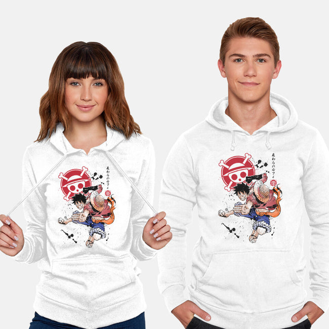 Straw Hat Captain-unisex pullover sweatshirt-DrMonekers
