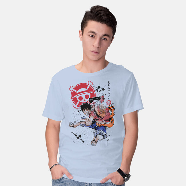 Straw Hat Captain-mens basic tee-DrMonekers