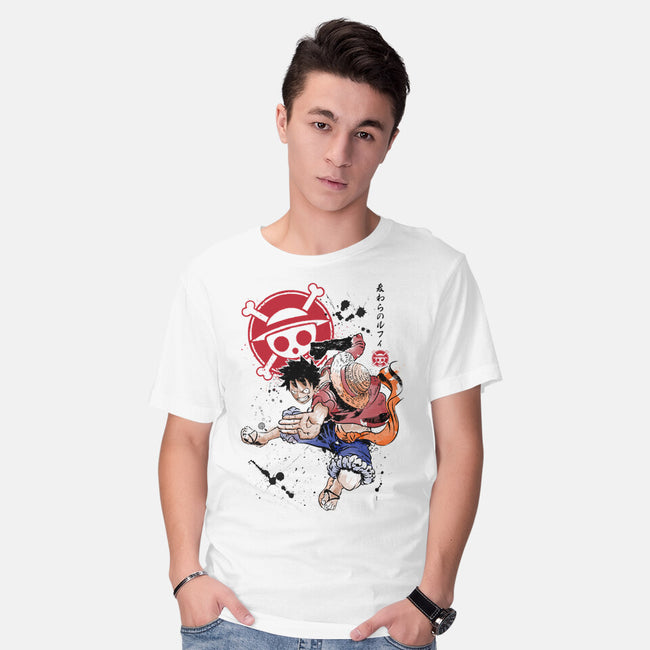 Straw Hat Captain-mens basic tee-DrMonekers