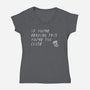 Too Close-womens v-neck tee-TeeFury