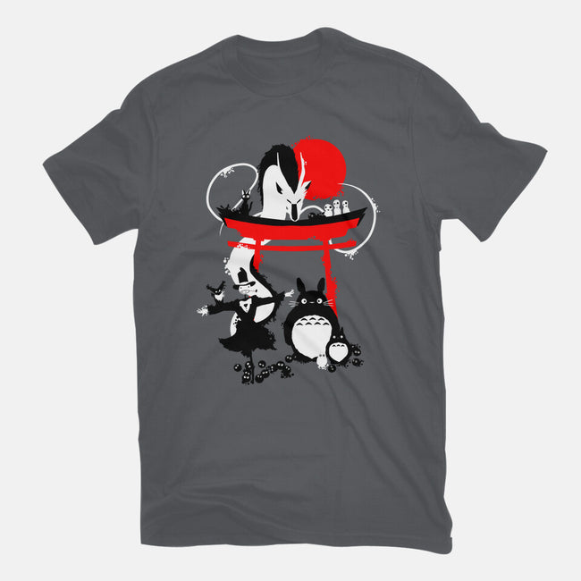 Japanese Creatures-unisex basic tee-leo_queval