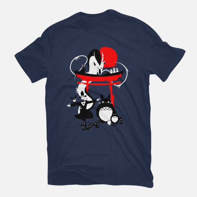 Japanese Creatures-unisex basic tee-leo_queval