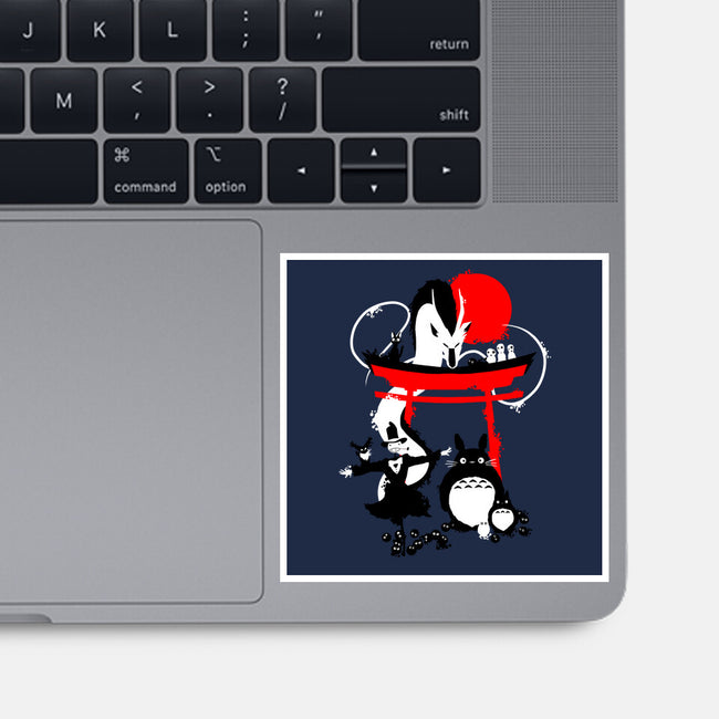 Japanese Creatures-none glossy sticker-leo_queval