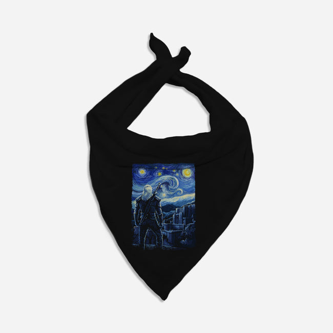 Starry Kaer Morhen-dog bandana pet collar-daobiwan