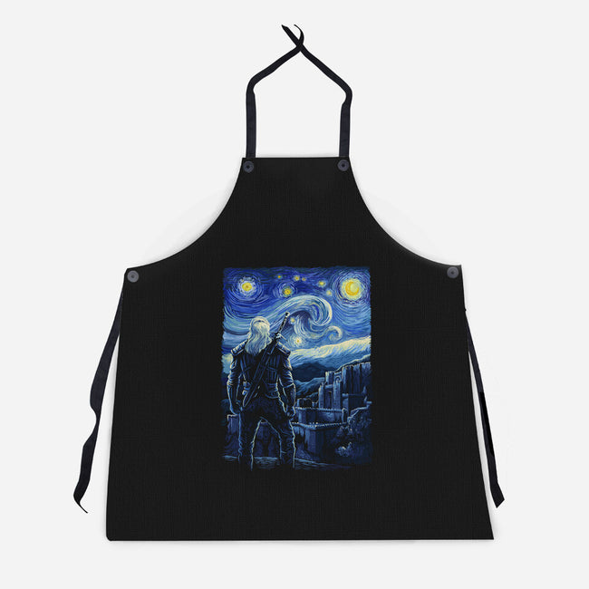 Starry Kaer Morhen-unisex kitchen apron-daobiwan