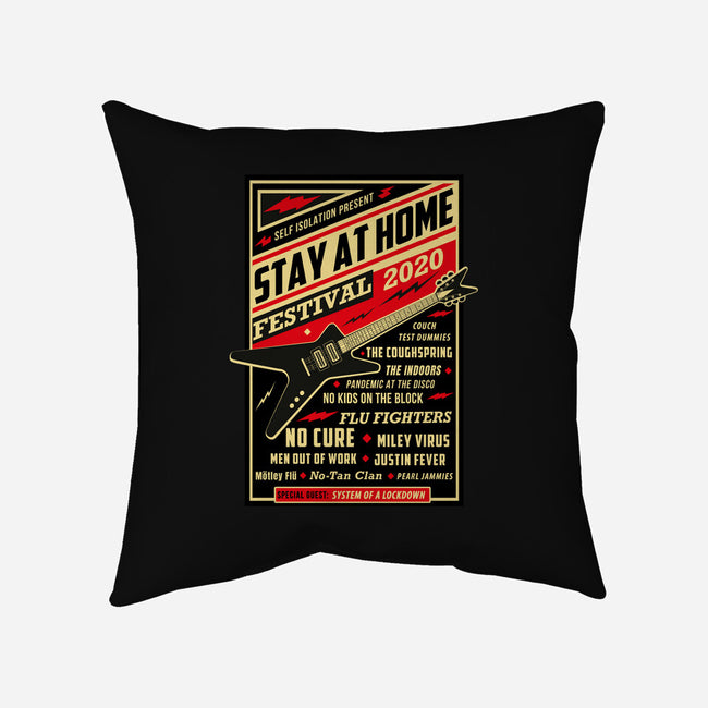 Quarantine Festival-none removable cover w insert throw pillow-sheepmerch