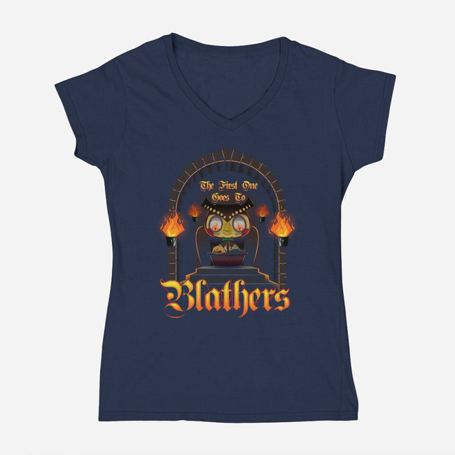 The First One-womens v-neck tee-NerdGamePlus