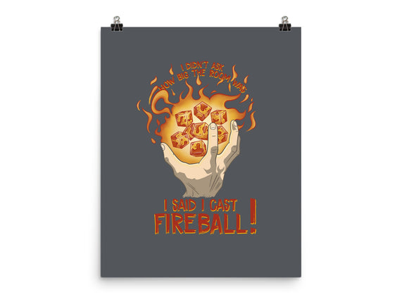 Cast Fireball