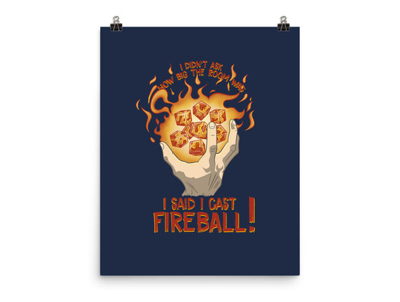 Cast Fireball