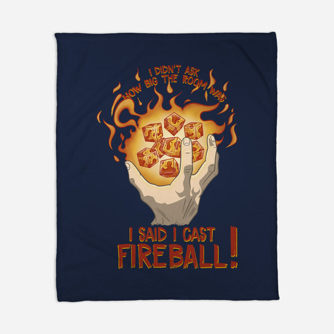 Cast Fireball-none fleece blanket-glassstaff