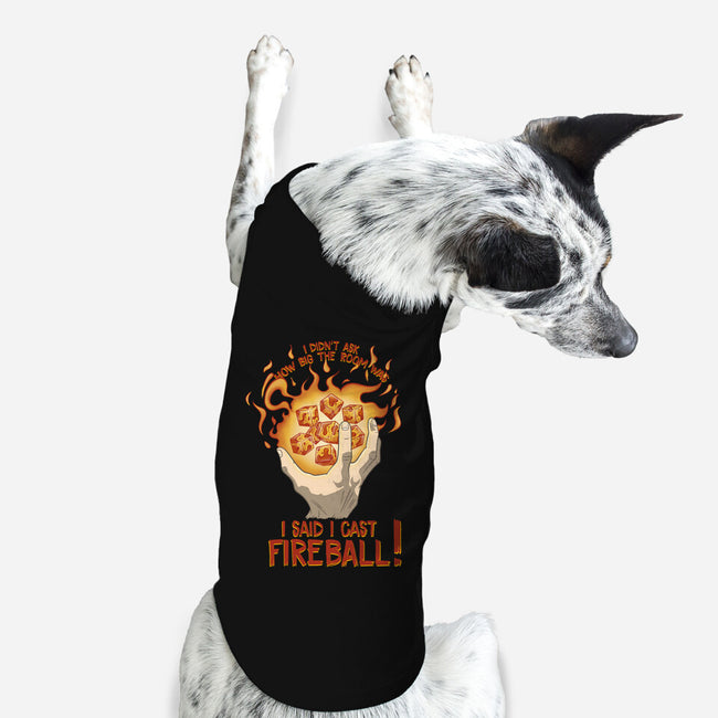Cast Fireball-dog basic pet tank-glassstaff