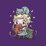 Mother of Cats-none glossy sticker-Wenceslao A Romero