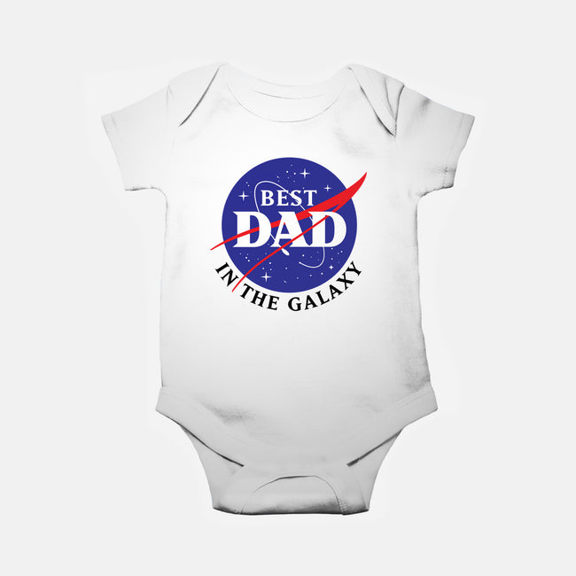 Best Dad in the Galaxy-baby basic onesie-cre8tvt