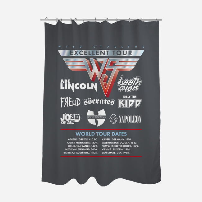 Be Excellent Tour-none polyester shower curtain-Retro Review