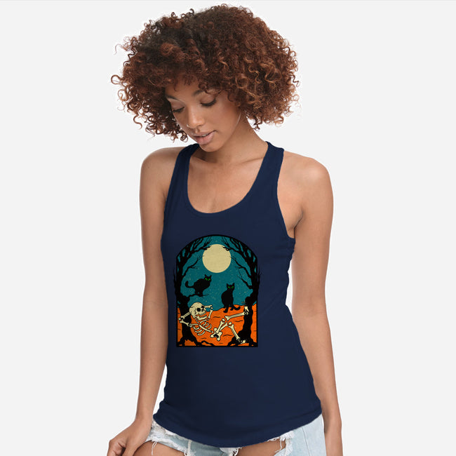 People are Strange-womens racerback tank-pedralouca
