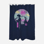 Samurai Chillhop-none polyester shower curtain-vp021