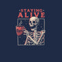 Staying Alive-mens basic tee-eduely