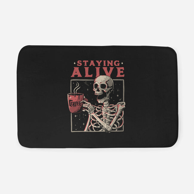 Staying Alive-none memory foam bath mat-eduely