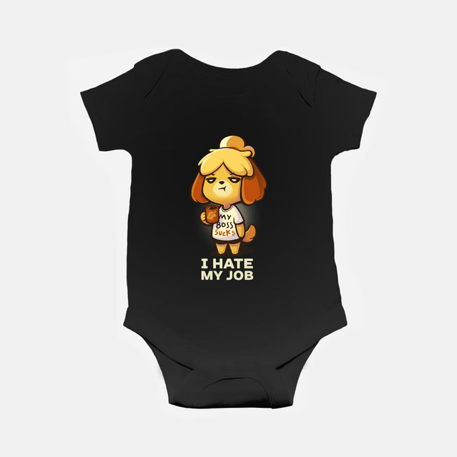 I Hate My Job-baby basic onesie-BlancaVidal