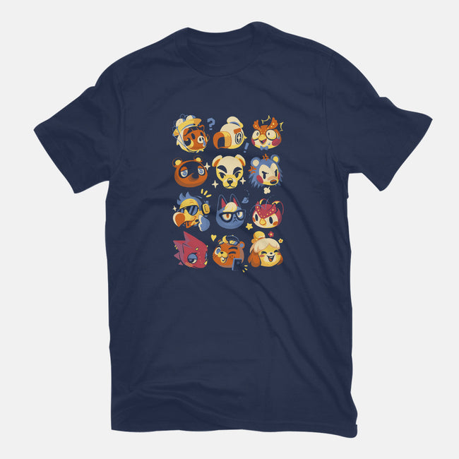 Island Faces-mens long sleeved tee-BlancaVidal