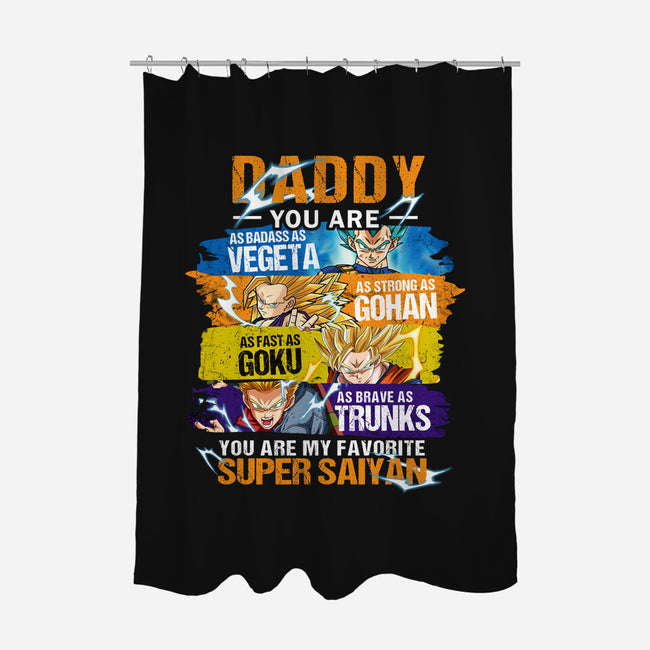 Super Dragon Daddy-none polyester shower curtain-Tom Geller