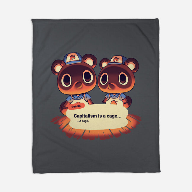 A Cage-none fleece blanket-Geekydog