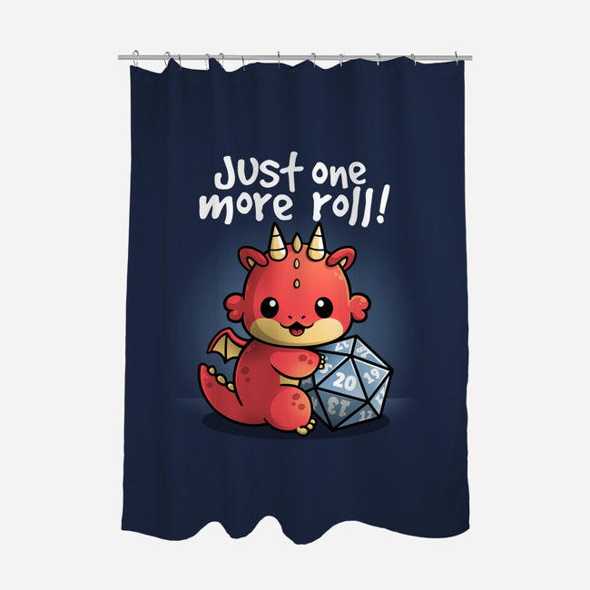 One More Roll-none polyester shower curtain-NemiMakeit