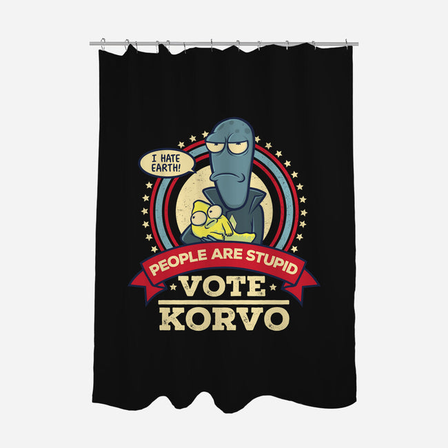 Vote Korvo-none polyester shower curtain-kgullholmen