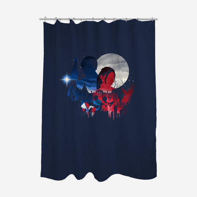 1998 Survivors-none polyester shower curtain-dandingeroz