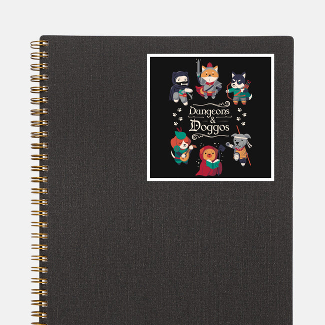 Dungeons & Doggos 2-none glossy sticker-Domii