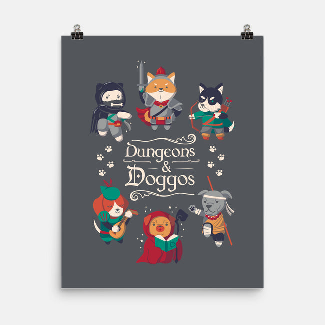 Dungeons & Doggos 2-none matte poster-Domii