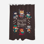 Dungeons & Doggos 2-none polyester shower curtain-Domii