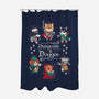 Dungeons & Doggos 2-none polyester shower curtain-Domii