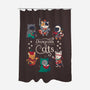 Dungeons & Cats 2-none polyester shower curtain-Domii