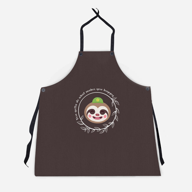 Be Happy-unisex kitchen apron-kosmicsatellite