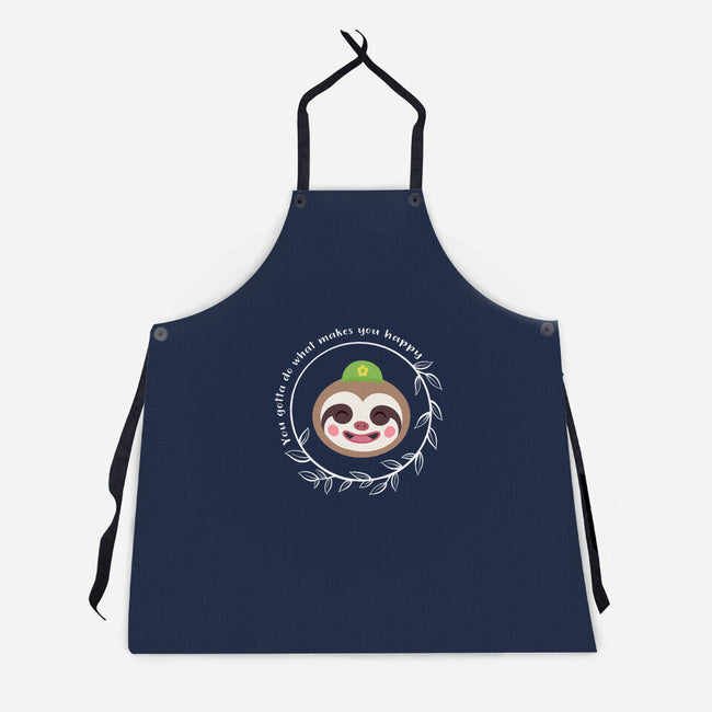 Be Happy-unisex kitchen apron-kosmicsatellite