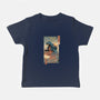 Space Kaiju Ukiyo-E-baby basic tee-vp021