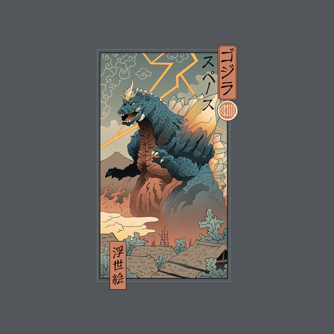 Space Kaiju Ukiyo-E-unisex kitchen apron-vp021