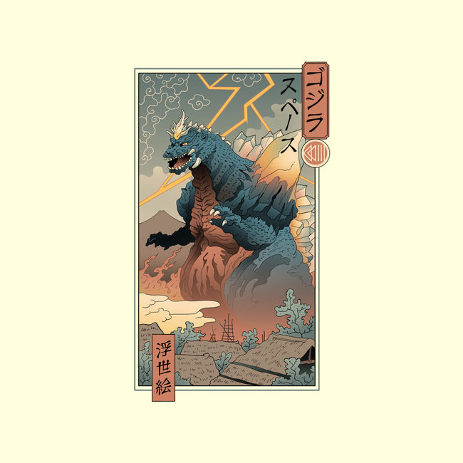 Space Kaiju Ukiyo-E-unisex kitchen apron-vp021