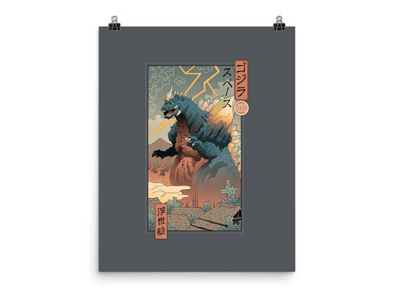 Space Kaiju Ukiyo-E