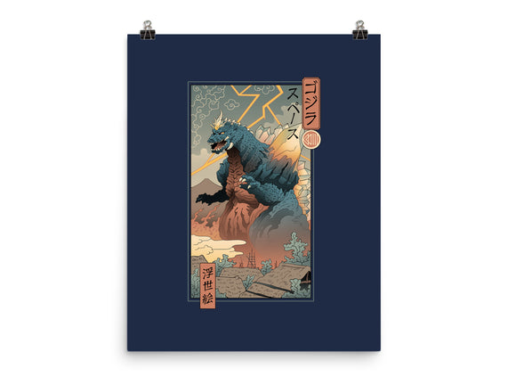 Space Kaiju Ukiyo-E