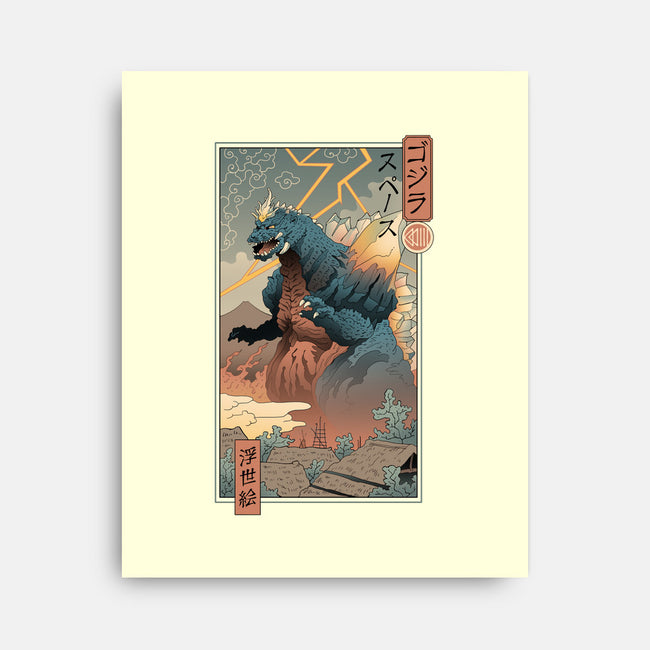 Space Kaiju Ukiyo-E-none stretched canvas-vp021