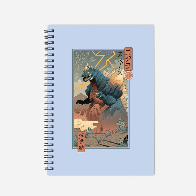 Space Kaiju Ukiyo-E-none dot grid notebook-vp021