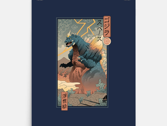 Space Kaiju Ukiyo-E