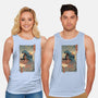 Space Kaiju Ukiyo-E-unisex basic tank-vp021
