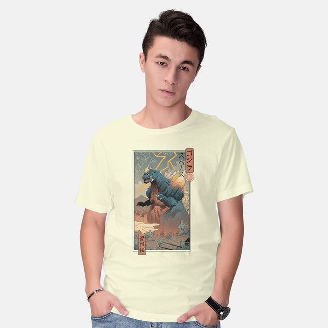 Space Kaiju Ukiyo-E-mens basic tee-vp021