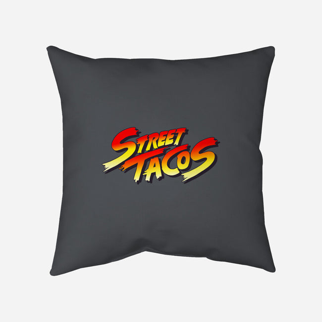 Street Tacos-none removable cover w insert throw pillow-Wenceslao A Romero