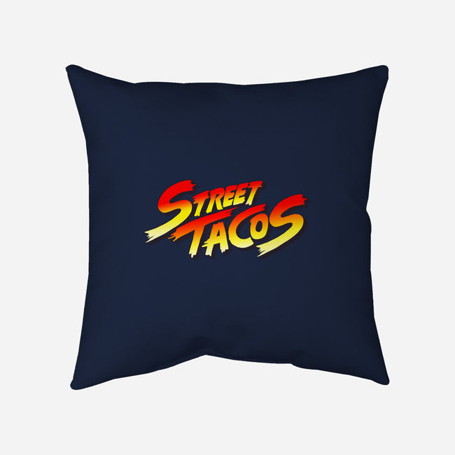 Street Tacos-none removable cover w insert throw pillow-Wenceslao A Romero