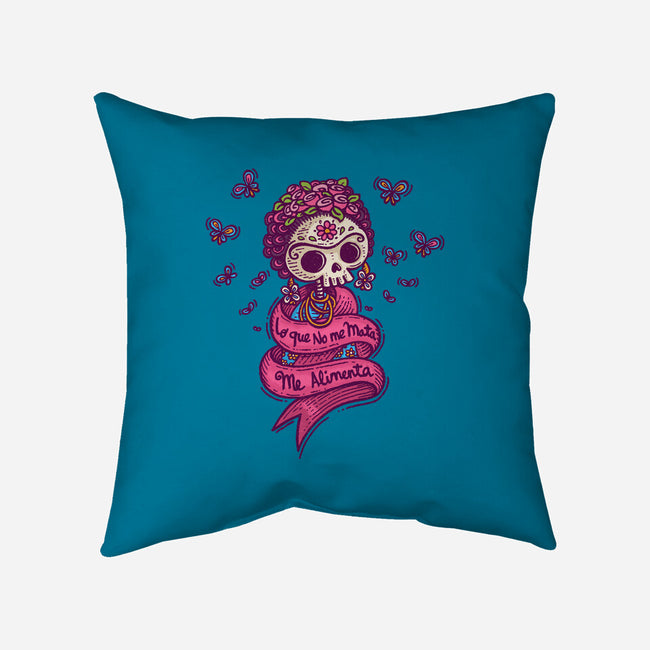 What Doesn't Kill Me-none removable cover throw pillow-Wenceslao A Romero
